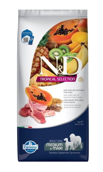 N&D Tropical Selection Lamb/Bárány Adult medium/maxi 10kg