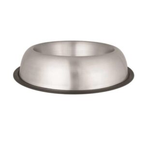 Rozsdamentes etetőtál gumi peremmel 2,35l