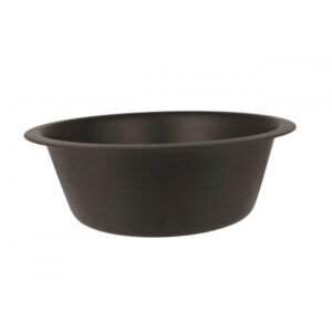 Fém etetőtál / itatótál 1,6l / 21cm fekete