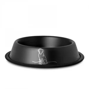 Fémtál vegyes színekben gumiperemmel 0,22l