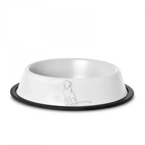 Fémtál vegyes színekben gumiperemmel 0,7l