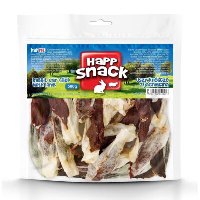 Happ Natural nyúlfül bárányhússal csirkehússal töltve 500 g