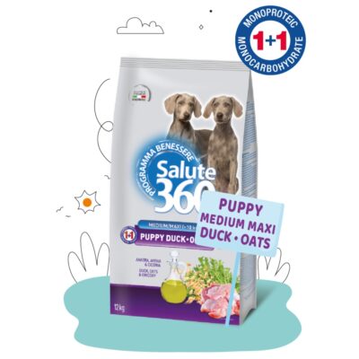 Salute Puppy Duck & Oat (Kacsa & Zab) hipoallergén kölyöktáp