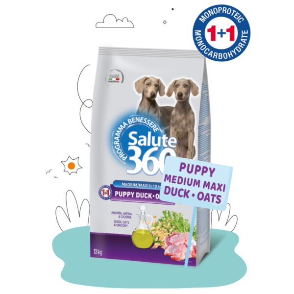 Salute Puppy Duck & Oat (Kacsa & Zab) hipoallergén kölyöktáp