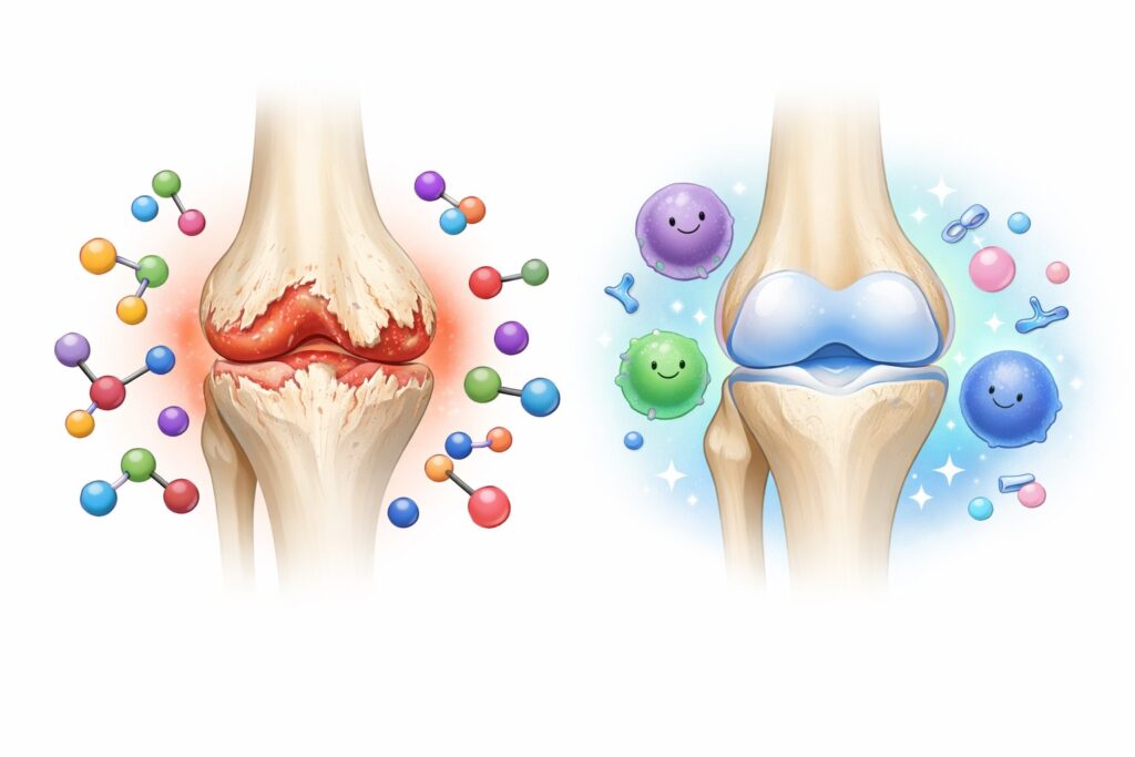 Hidrolizált és natív 2-es típusú kollagén hatásának összehasonlítása az ízületben