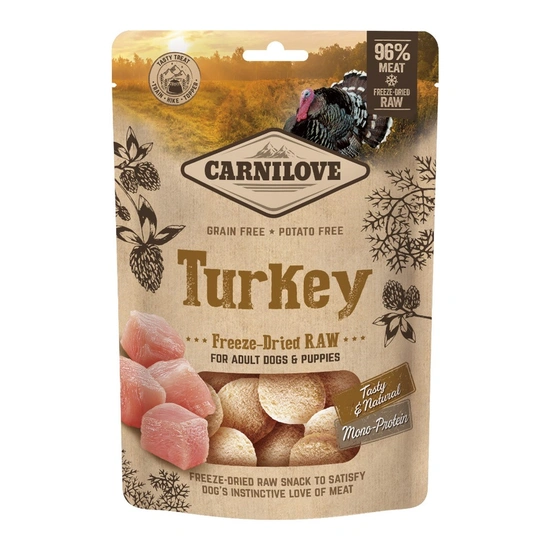 Carnilove Freeze Dried Raw Snack Turkey (Pulyka) 60g